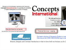 Tablet Screenshot of conceptsintl.com